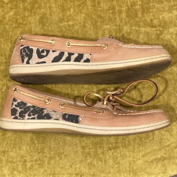 Sperry Top Sider Brown and Animal Print Loafer - Picture 7 of 12